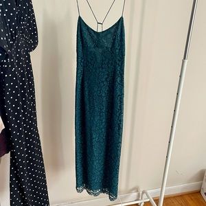 Dark green/teal lace dress - Urban Outfitters